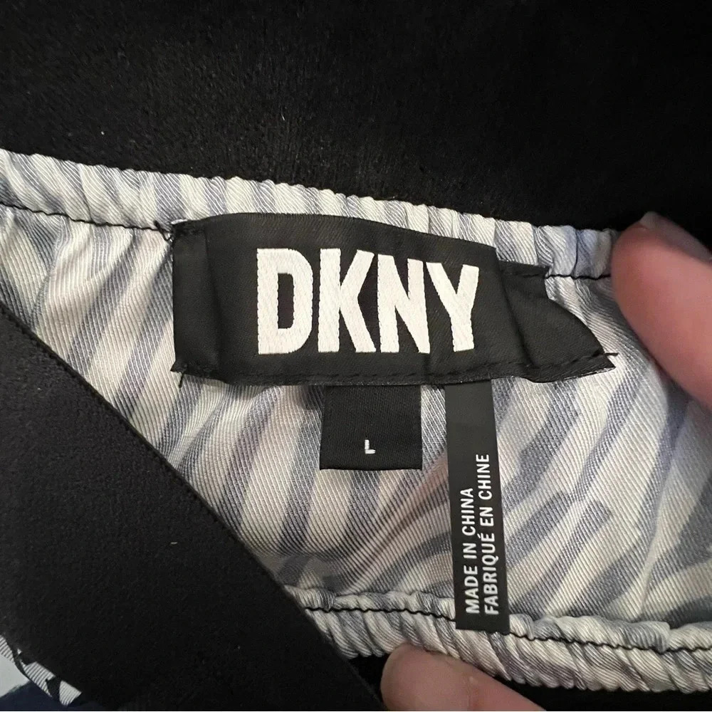 NWOT DKNY Women’s Maxi Skirt Size Large Zebra Animal Print Elastic Waist - Picture 8 of 9